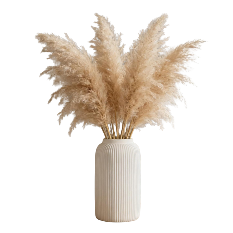Neutral Tall Ceramic Vase 